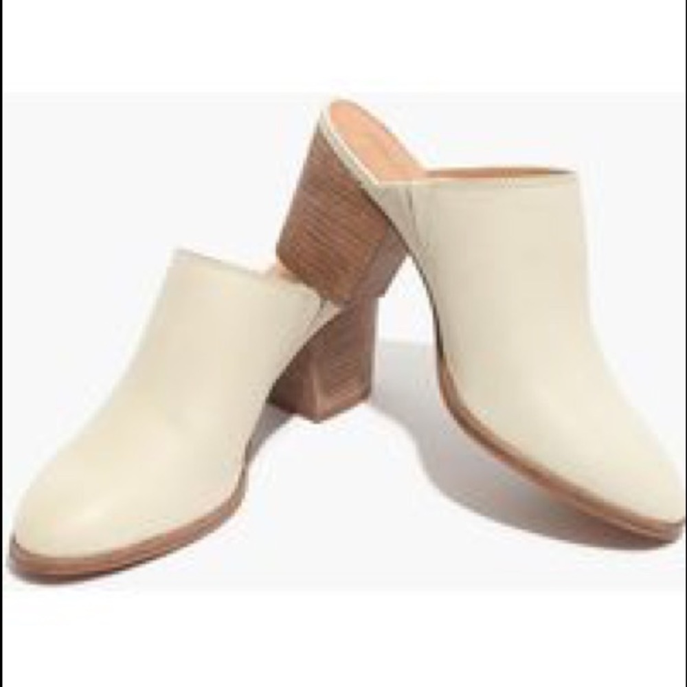 MADEWELL HARPER MULE CREAM SIZE 7